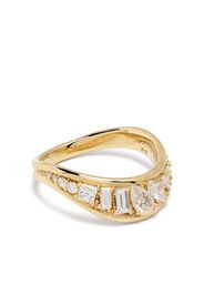 Fernando Jorge Anello Stream Wave in oro giallo 18kt con diamante