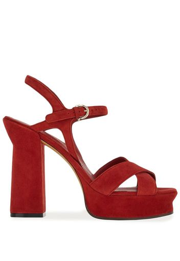 Ferragamo 115mm platform sandals - Rosso