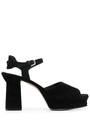 Ferragamo Gancini platform sandals - Nero