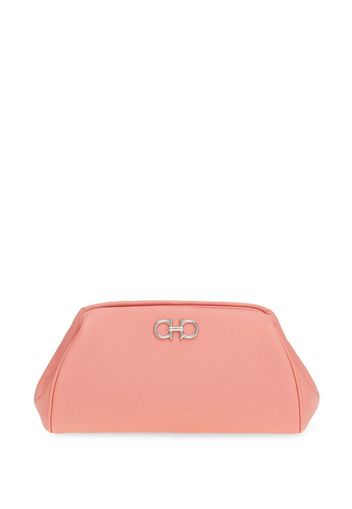 Ferragamo Clutch con placca Gancini - Rosa