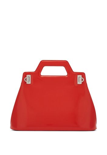 Ferragamo Borsa tote con manico - Rosso