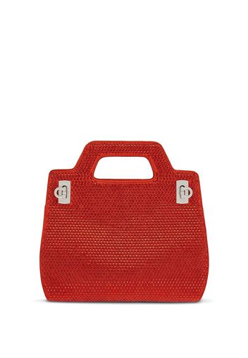 Ferragamo Borsa mini con decorazione - Rosso