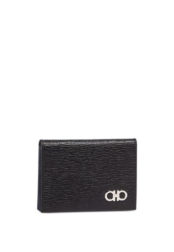 Ferragamo Gancini leather card holder - Nero