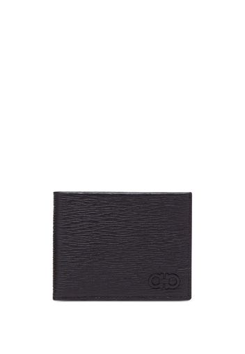 Ferragamo Gancini tonal logo-plaque wallet - Nero