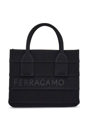 Ferragamo small logo-print tote bag - Nero