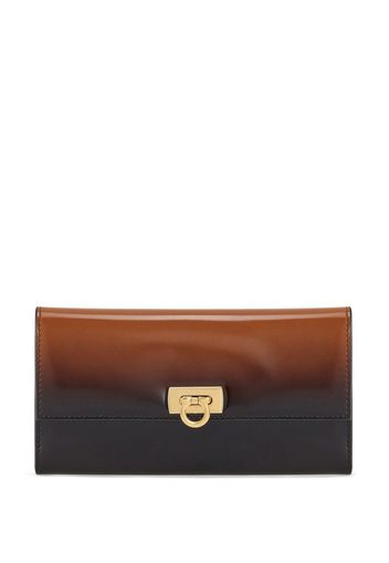 Ferragamo Continental Gancini-buckle wallet - Marrone