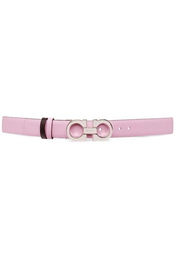 Ferragamo Reversible and adjustable Gancini belt - Rosa