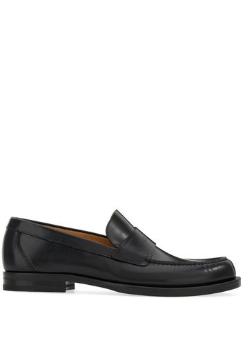 Ferragamo logo-embossed leather loafers - Nero