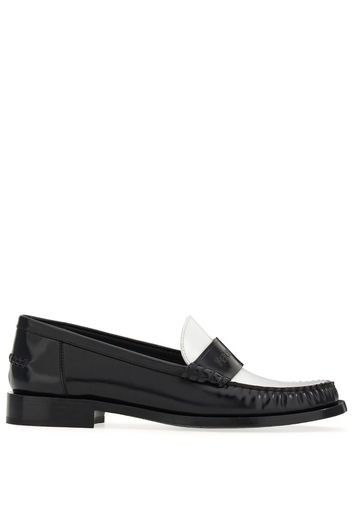 Ferragamo debossed-logo leather loafers - Bianco