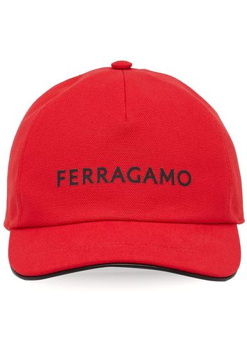 Ferragamo logo-print baseball cap - Rosso