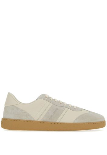 Ferragamo logo-debossed low-top sneakers - Bianco