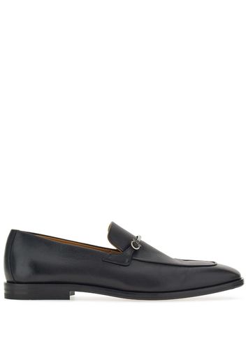 Ferragamo Gancini-plaque leather loafers - Nero