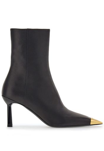 Ferragamo 70mm metal-toe leather boots - Nero