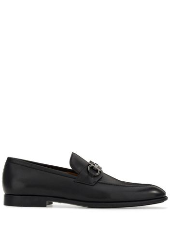 Ferragamo Gancini-buckle penny-slot loafers - Marrone