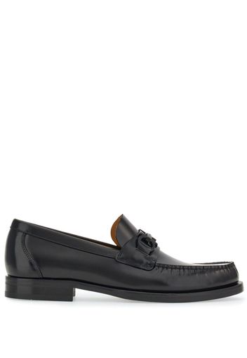 Ferragamo Gancini plaque 35mm leather loafers - Nero