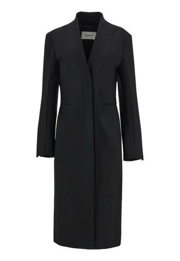 Ferragamo single-breasted virgin-wool coat - Nero