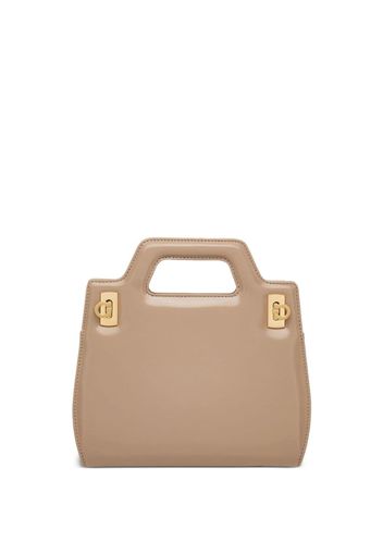 Ferragamo mini Wanda leather tote bag - Toni neutri