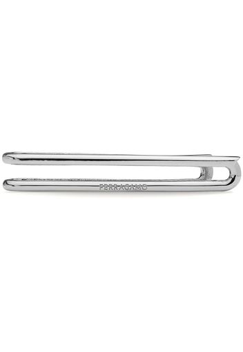 Ferragamo Gancini metallic tie clip - Argento