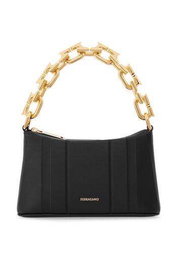 Ferragamo Borsa tote Gancini mini - Nero