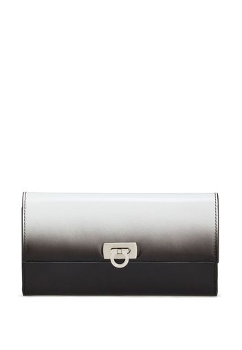 Ferragamo Gancini-buckle ombré-effect wallet - Bianco