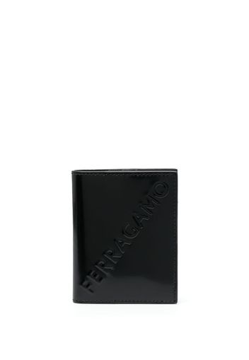 Ferragamo logo-debossed bi-fold leather wallet - Nero