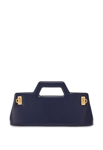 Ferragamo Wanda East-West leather bag - Blu