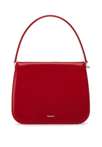 Ferragamo Semi-rigid leather bag - Rosso