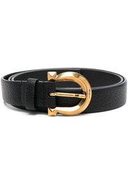 Ferragamo leather buckle belt - Nero