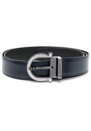 Ferragamo Double adjustable Gancini belt - Blu