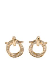 Ferragamo crystal-embellished hoop earring - Oro