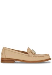 Ferragamo Gancini leather loafers - Toni neutri