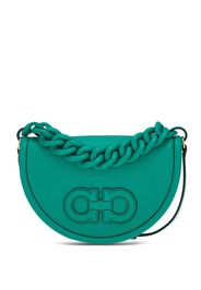 Ferragamo Aura logo patch shoulder bag - Verde