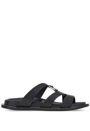 Ferragamo Gancini leather sandals - Nero