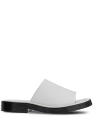 Ferragamo Sandali slides con punta aperta - Bianco