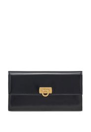 Ferragamo Gancini clasp wallet - Nero