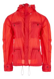 Ferragamo four-pocket hooded jacket - Rosso