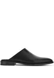 Ferragamo leather slip-on loafers - Nero