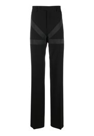 Ferragamo inlay tailored trousers - Nero