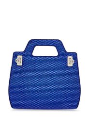 Ferragamo Wanda crystal-embellished mini bag - Blu