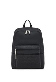 Ferragamo embossed-logo leather backpack - Nero