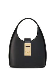 Ferragamo mini Gancini-buckle leather hobo bag - Nero