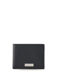 Ferragamo Wallet with custom metal plate - Nero