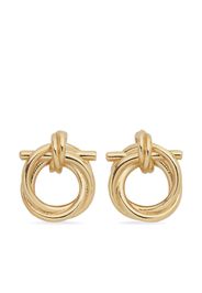 Ferragamo Gancini twisted hoop earrings - Oro