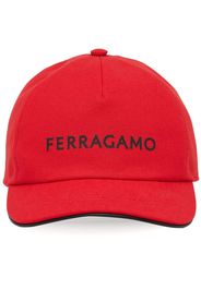 Ferragamo logo-print baseball cap - Rosso