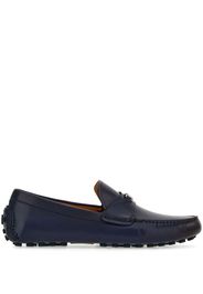 Ferragamo Driver Gancini-buckle leather loafers - Blu