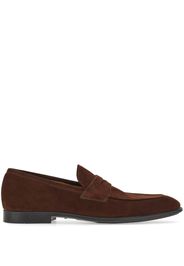 Ferragamo penny-slot leather loafers - Marrone