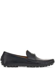 Ferragamo Gancini-buckle leather loafers - Marrone