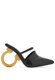 Ferragamo Elina 70mm sculpted-heel leather mules - Nero