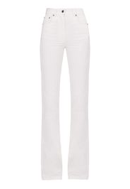 Ferragamo Pantaloni dritti a vita alta - Bianco