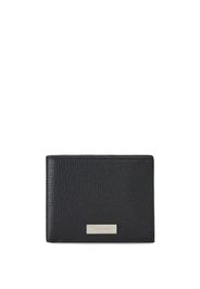 Ferragamo logo-plaque textured leather wallet - Nero